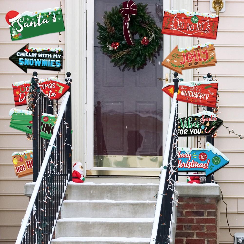 Christmas Decorations - 10Pcs Christmas Tree Hanging Ornament Holiday Xmas Ornaments Christmas Decorations Decor Home