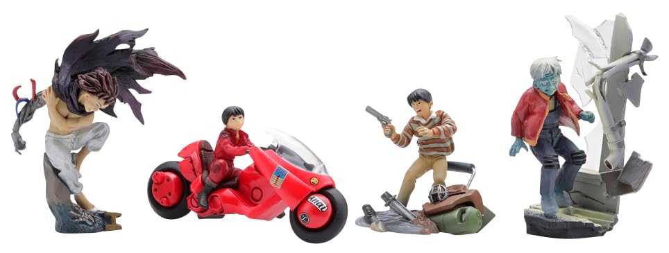 Kaiyodo miniQ AKIRA In Complete Box of MQN039B PART.1 "Kaneda" (Rereleased 2025) Pre-painted Figures, 6,