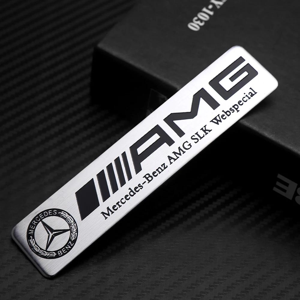 FJR5 Hot 2025 3D Aluminum Emblem Car Window Body Car Side Fender Decoration Stickers for Mercedes Benz AMG W204 W213 W205 W211 Auto S