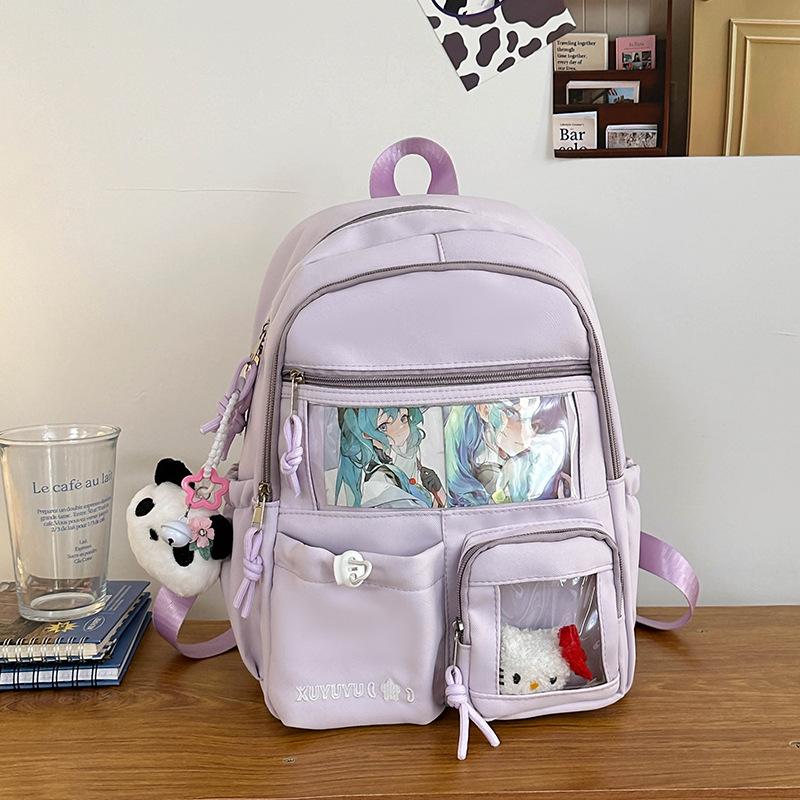 School bag Japanese two-dimensional girl pain bag backpack high value ins college large-capacity backpack college student backpack