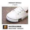 Children's Canvas Shoes New Spring and Autumn Boys' Soft Sole Sports Shoes Girls' Fashionable Big Kids' Velcro Sneakers