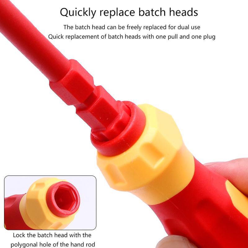 

3-In-1 Multi-Purpose Electrician Screwdriver Bits Slotted Cross Head Magnetic Screwdriver Bit Set Ph1 Ph2