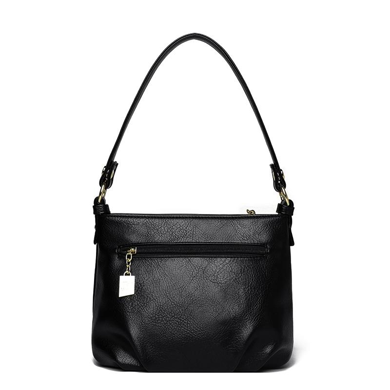 Borsa a Spalla Vintage da Donna in PU Grande Capacità Borsa a Tracolla Piccola Quadrata