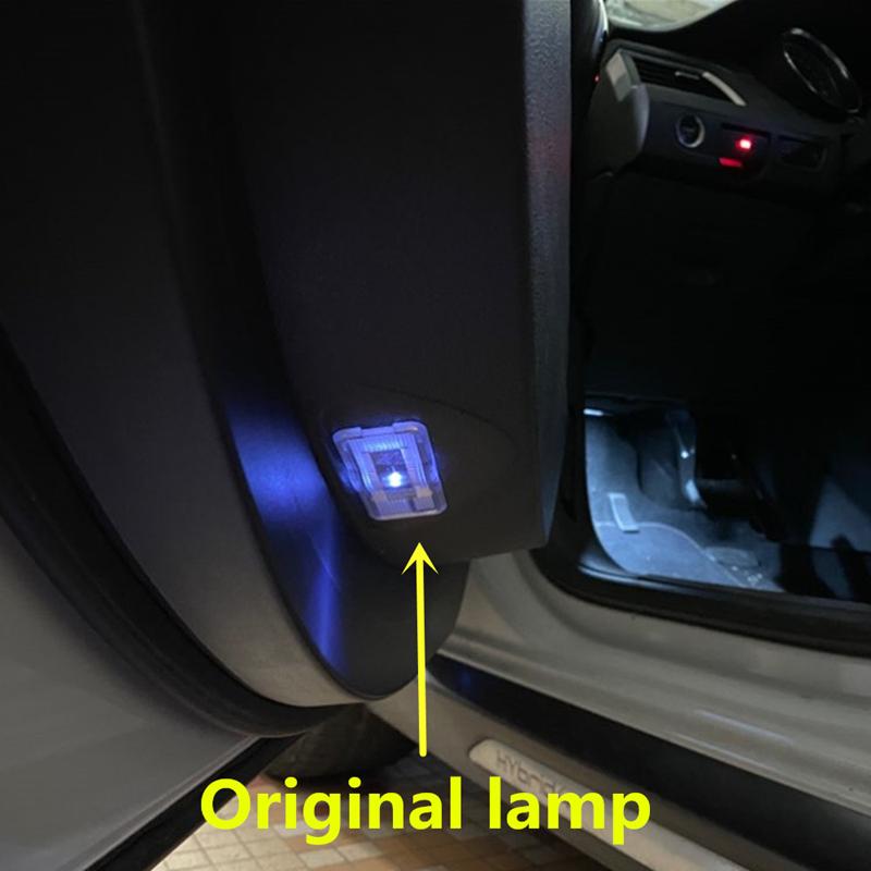 2Pcs LED Car Door Projector GT Emblem Welcome Light For Peugeot 307 RCZ 508 408 206 306 207 406 5008 607 807 1007 Line Accessory