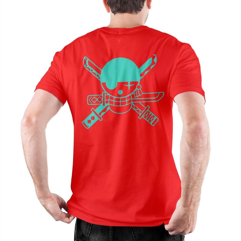 Mens TShirts Zoro Ones Pieces Creative Cotton Tee Shirt Short Sleeve  T Shirts O Neck Clothing Plus Size