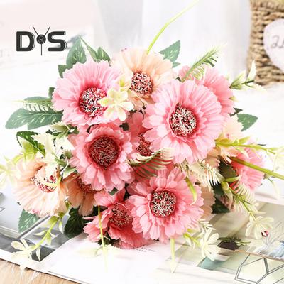 1 Blumenstrauß, 7 Köpfe, künstliche Pflanze, Kunstseidenblume, Tischdekoration, Simulationsblume, Hochzeitsdekoration