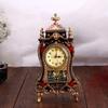 Carvings Antique Design Table Clock 12 Musical Alarms Mantels Clock with Chimes and Pendulum For Accurate Timekeeping