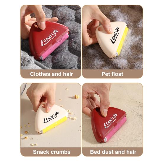 Yousheng přenosný omyvatelný váleček na vlákna Pet Trojúhelníkový design Kompaktní odstraňovač chloupků Víceúčelový čisticí nástroj