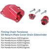 All Out Fab K Series Tensioner Plate 90° Billet Oil Drain catch can K20 K24 BLEM