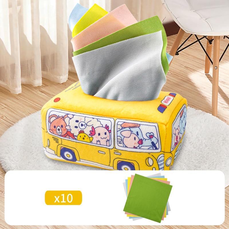 

Childrens Finger Exercise Soothing Toy Baby Paper Drawer Toy Baby Cant Tear Paper Towel Box Paper Drawer Cloth Book