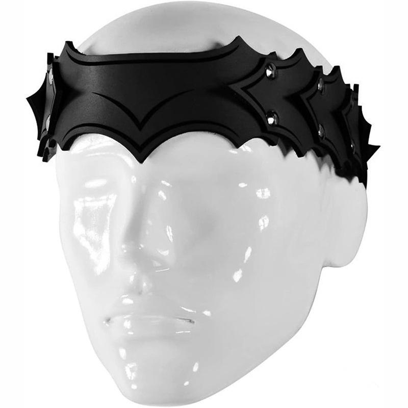 Medieval Viking King Crown & Knight Headband Cosplay Prop чёрный