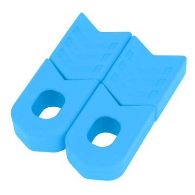1 Paio Manicotto Protettivo in Silicone per Pedivella Bicicletta Protezione Braccio Accessorio Bici (blu)