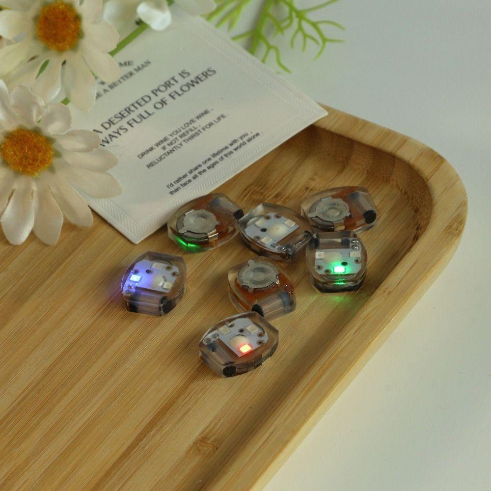 10Pcs Sandal Accessories Plastic LED Shoe Light Miniature Luminous Vibrating Light Glowing Movement Electronics Lamp Kids Gift