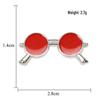 Trendy Creative Sunglasses Brooch for Students, Versatile Alloy Design with High-End Oil-Drop Finish