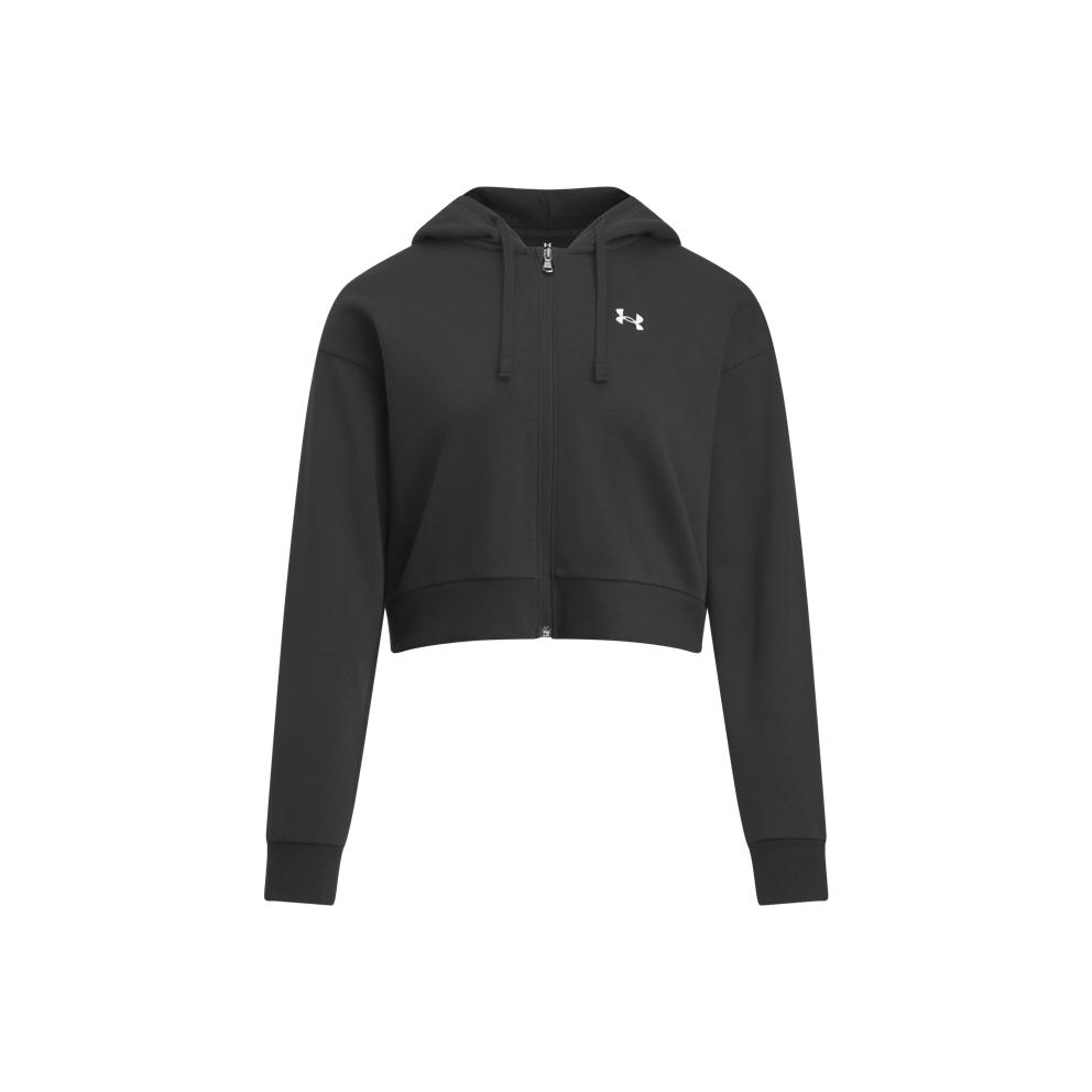 Under Armour Rival Short Sports Casual Fashion Versatile Comfortable Hoodie Women hoodies Black 1390319-001