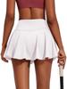 Women's Quick-Dry Pleated Skort: Casual Yoga, Golf, Tennis Skirt