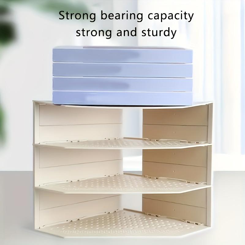 High qualityRetractable 4-Compartment Bookshelf File Storage Box: Desk Necessities & Data File Organizer for Office Furniture, School Storage