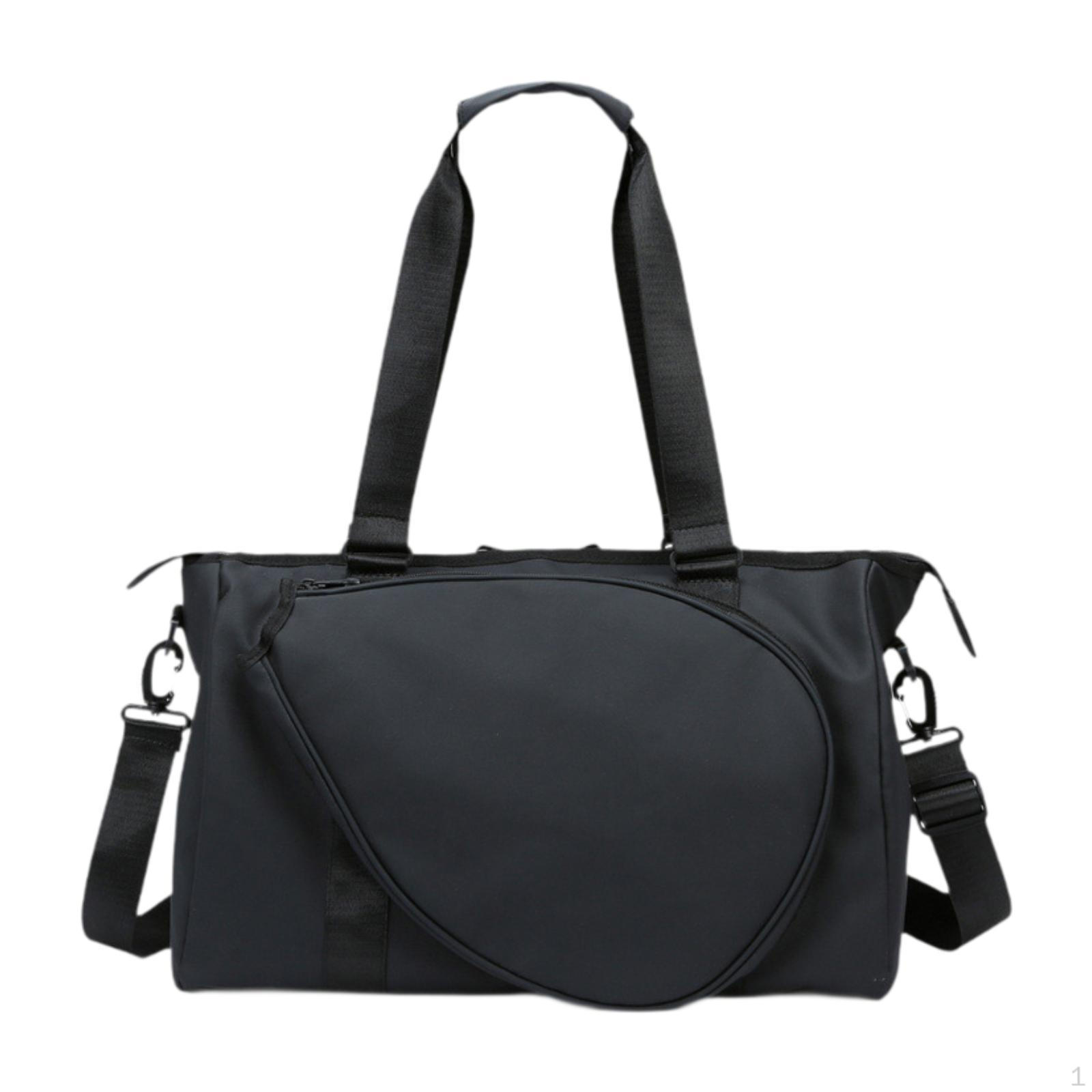 

Бадминтонная сумка для переноски ракеток для профессиональных новичков на открытом воздухе, большая вместимость чёрный