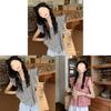 Urban Style Girl Shirt With Polyester Fabric And Loose Fit For Summer Wear