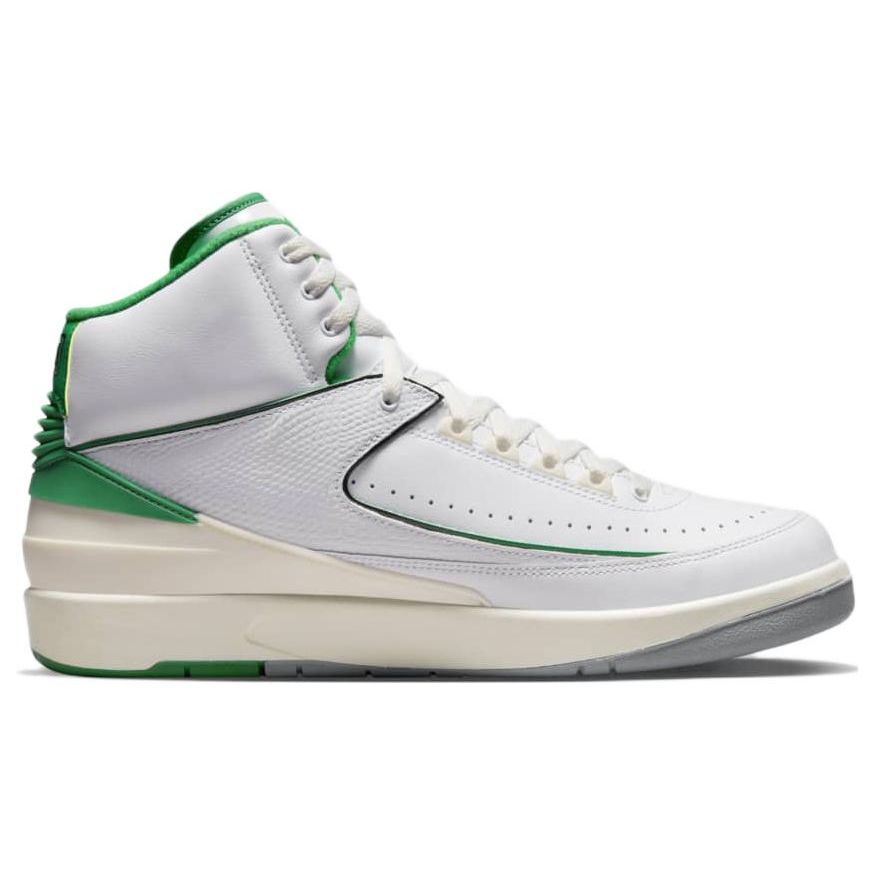 Air Jordan 2 Retro Lucky Green Pánské tenisky Bílá Plachetnicová Světle ocelově šedá DR8884-103