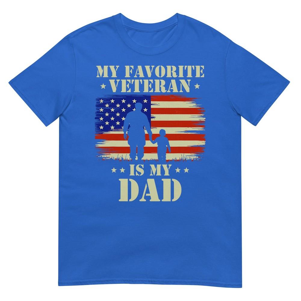 Father Veterans Day My Favorite Veteran Is My Dad Proud Kids TShirt