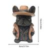 Bulldog Statue Französische Bulldogge Sammlerfiguren Statue Harzskulptur Heimdekoration Couchtisch-Accessoires für Schlafzimmer