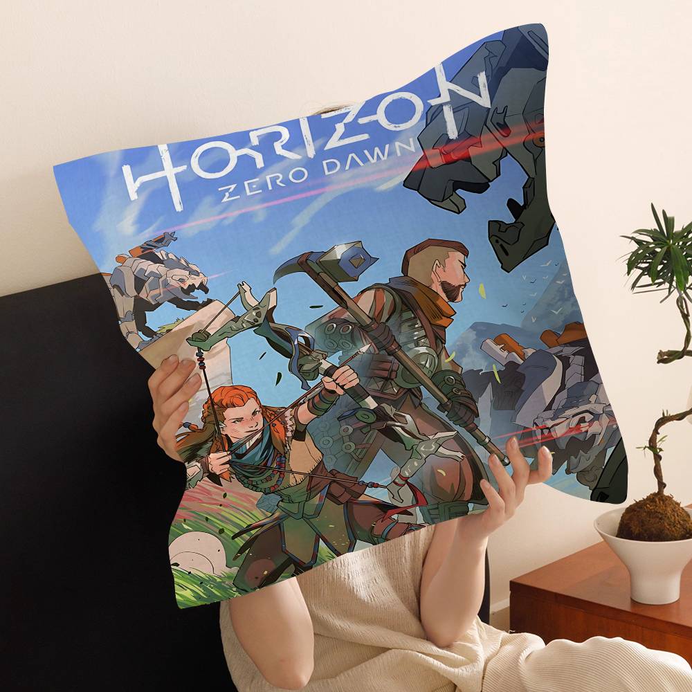 HHorizon Zero Dawn Spiel Kissen Geschenk Heim Büro Dekoration Kissen Schlafzimmer Sofa Auto Kissenbezug Kissenbezug