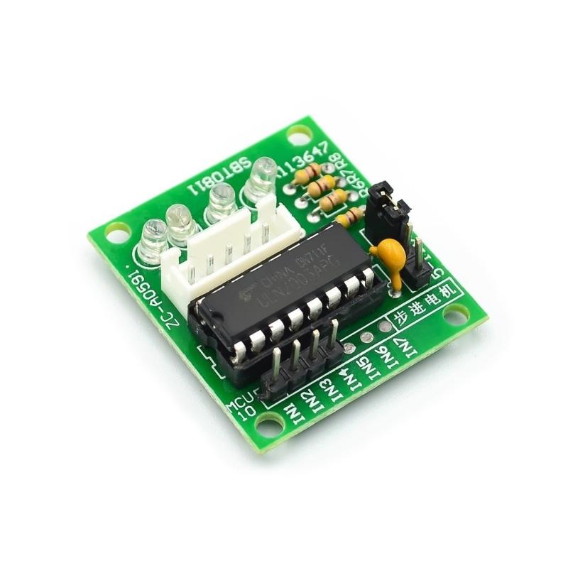 High Reliability Stepper Motor Driver Board ULN2003 and 5V Stepper Motor Kit Featuring LED Status Light Standard Plug Interfaces