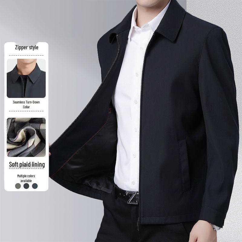 Herren Reversjacke für Papa - Geeignet für Frühling, Herbst und Winter, Alter 50-60. Perfekt für Großväter mittleren Alters und ältere.