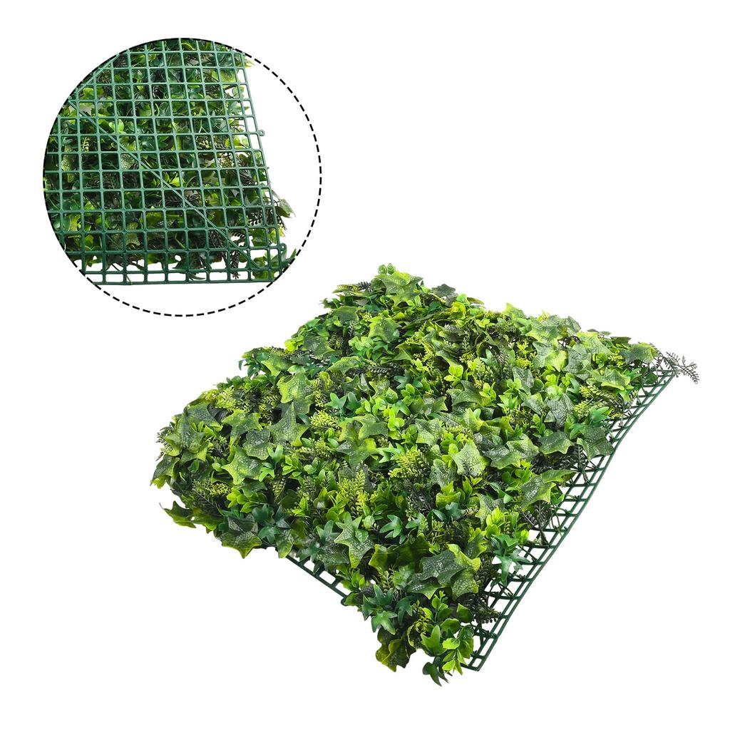 1pc Artificial Flowers Green Grass Plants Wall Boxwood For Wedding Indoor Outdoor Garden Flower Wall Decor Fake Plants