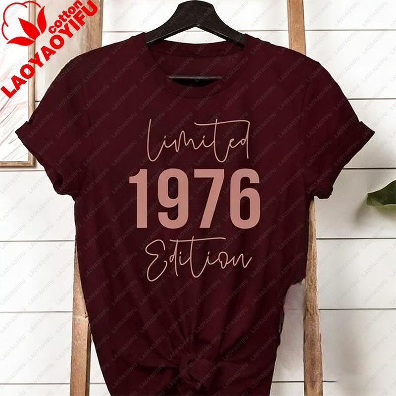 50th Birthday T Shirt 50 Years Tshirt Funny Joke Tshirt Birthday Fans Gift Unisex Tee Top Limited Edition Tshirt 1976 Cotton Shirt
