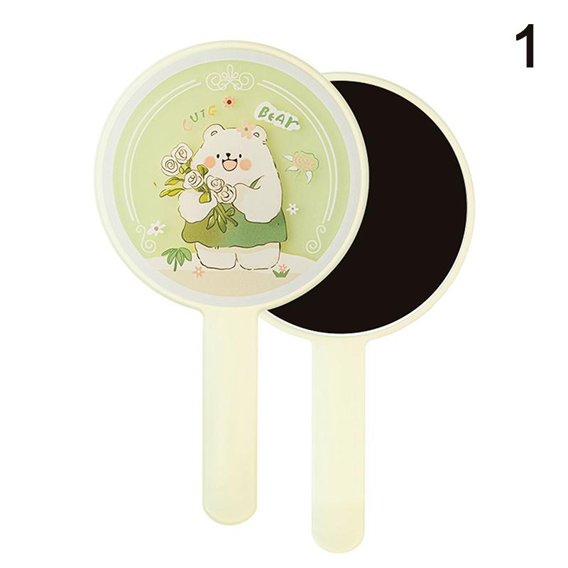 Portable Ins Liquid Shape Heart Mirror Handheld Desktop Cosmetic Mirror Makeup Mirror Travel Metallic High Definition Mirror