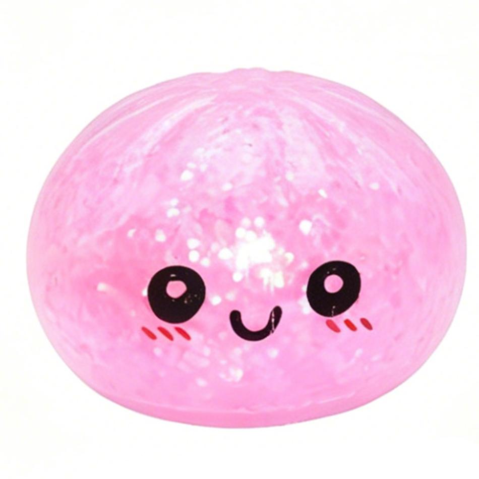 Kleurrijke Mini Glitter Dumpling Glitter Dumpling Squishy met Doos Dumplings Sensorisch Knijpspeelgoed voor Stressverlichting Speelgoed