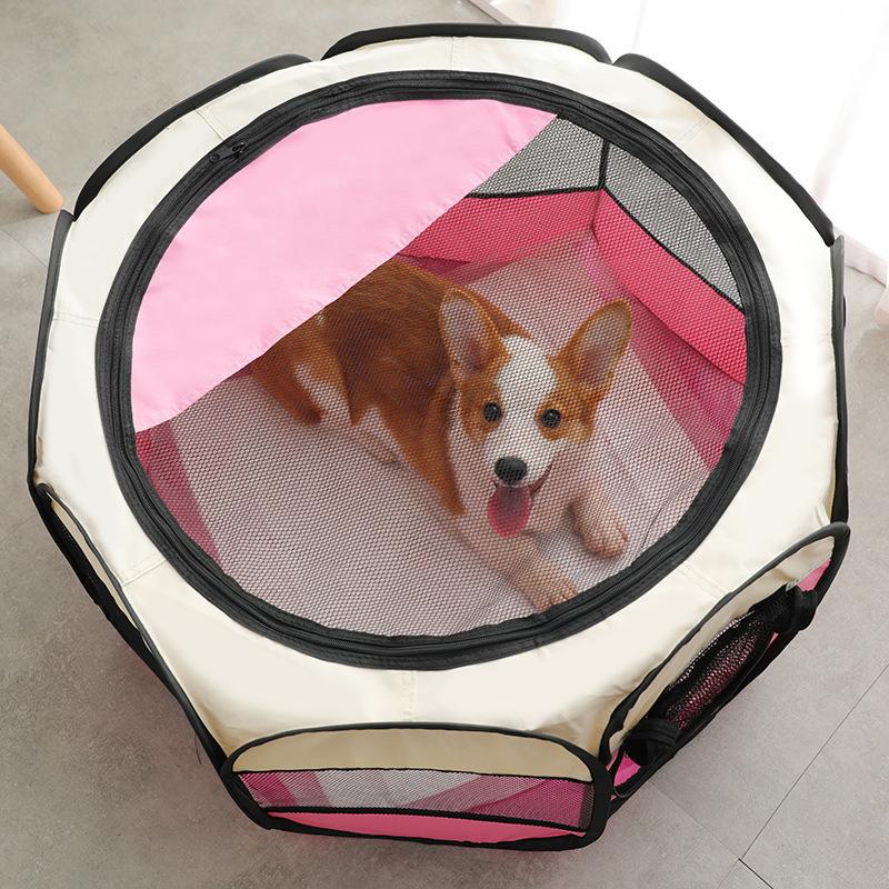 Cat birthing room foldable cat and dog cage pet enclosure camping tent cat bed octagonal cage closed breeding box pregnancy