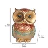 Luxury-style Owl Sculpture Resin Statue Craft Decorative Item for Home Bedroom Living Room Study Desk Luxury Decoration