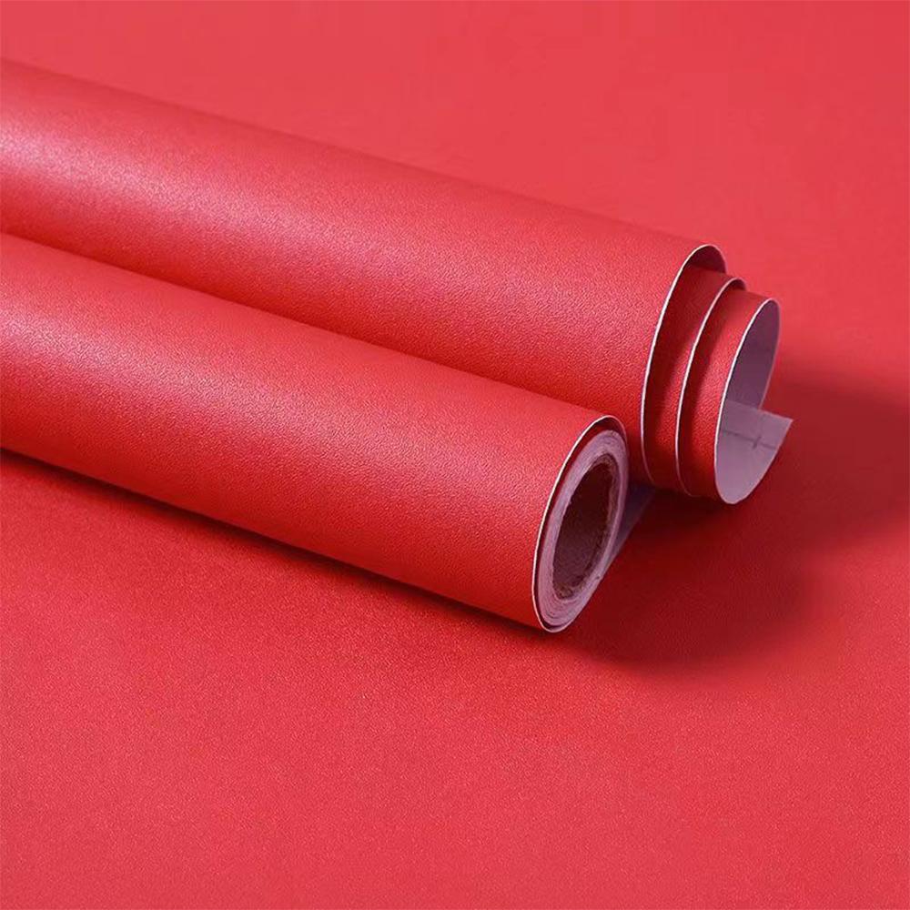 Waterpoof Matte Wallpaper Black Vinyl Self-Adhesive Stickers for Wall Furniture Livingroom Contact Paper Home Decor