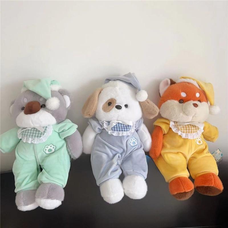 Koala Dress Fox Cute Plush Figure With Soft Material For Children Gift And Play