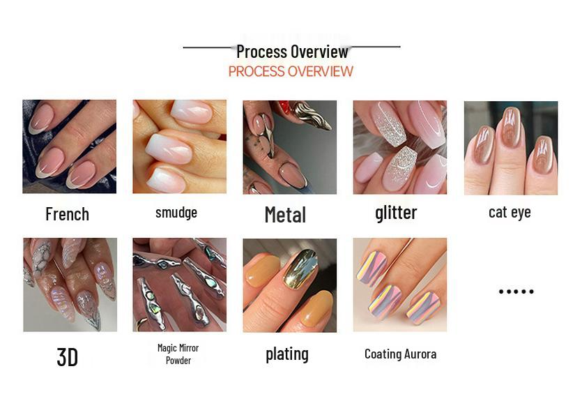 Cross-Border Blush Almond Shape Short Wearable 3D Flower Nail Art Tips