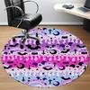 1pc Gothic Bat Office Round Rug, Non-slip, Soft and Durable Office Rug for Interior Decoration, Perfect for Office,Decoration yy260204049