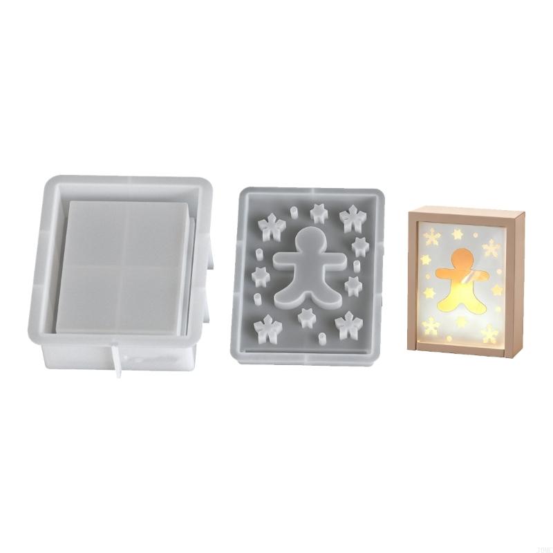 Efficient Silicone Holiday Molds Heat Resistant For Resin Soap Making Christmas Party Decoration Crafts J0MC