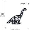 Anime Dinosaur Lapel Pin: Japanese & Korean Style Enamel Brooch for Men's Fashion