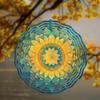 25.4 cm Metal Wind Chime with 360 Rotating Hook Dainty Hanging Decor for Patio Garden Spring Summer Fall Winter Gift