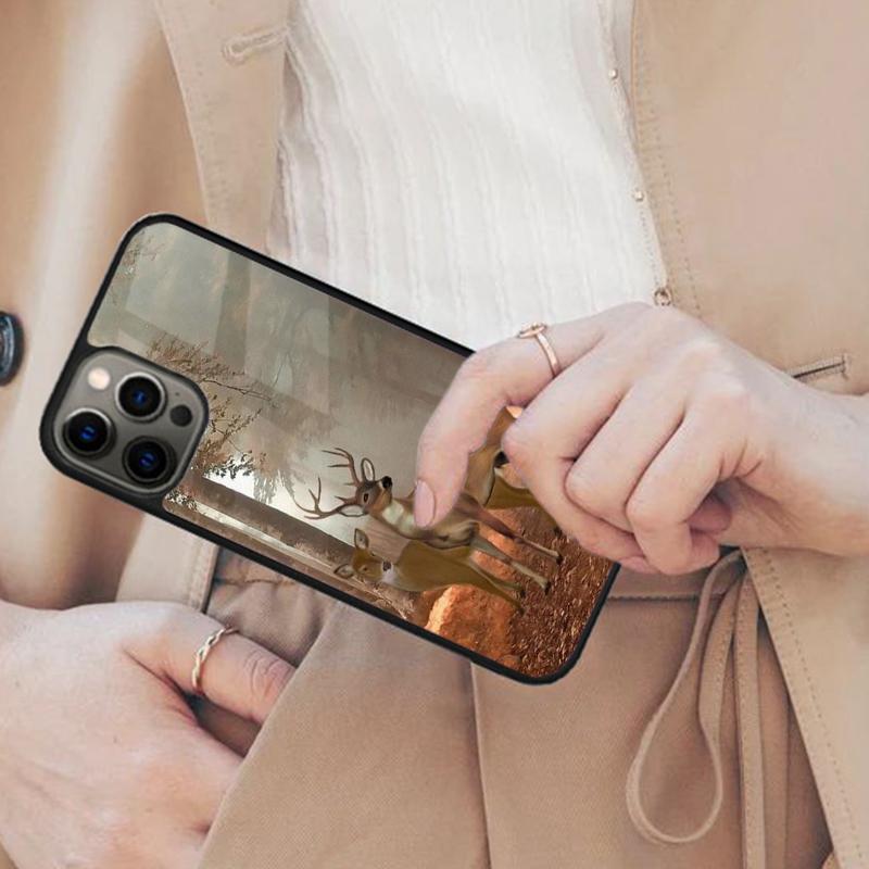 Deer In Tree Forest Magnetic Phone Case For APPLE iPhone 17 Air 16 14 13 12 Pro Max 15 Plus Wireless Charge With MagSafe Cover