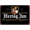 Retro Hertog Jan Metal Sign - Exquisitely Crafted Tin with Vivid Paint, Ideal for Bar & Club Decor To Create a Mesmerizing Mural