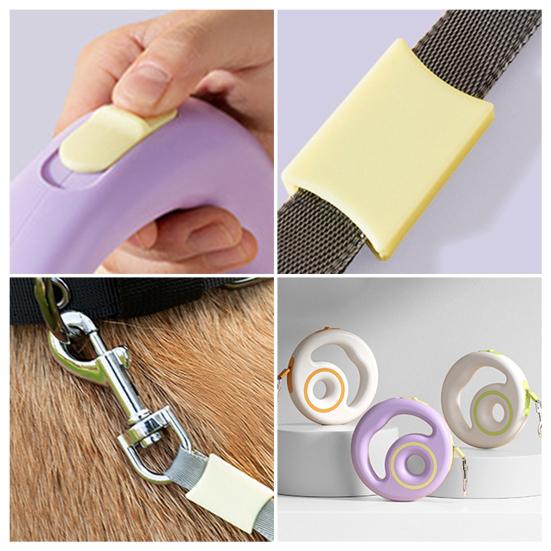 Retractable Dog Leash 8.2ft Heavy Duty Leash One Button Brake And Lock Tangle-Free Dog Leash with Anti-Slip Handle for Small Medium Dogs Up To 66lbs