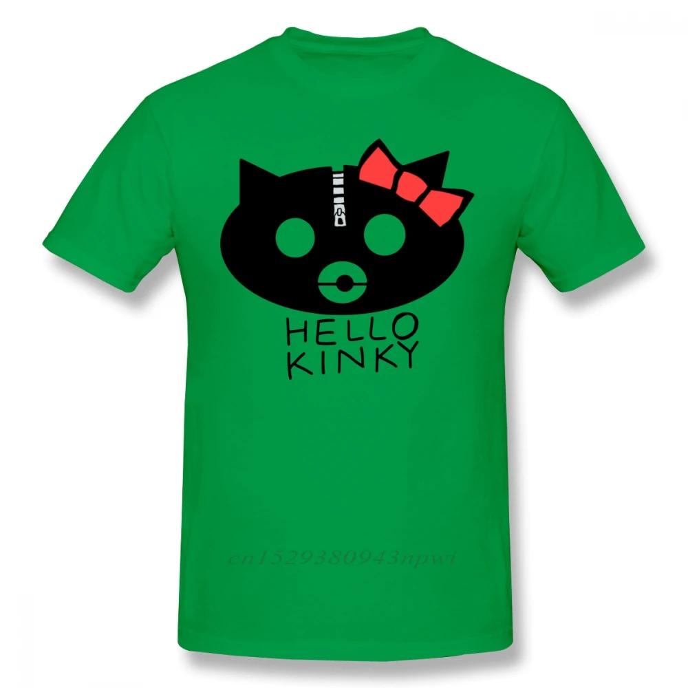 Gorillaz T Shirt Hello Kinky T-Shirt Short-Sleeve 100% Cotton Tee Shirt Funny Streetwear Graphic Man Plus size Tshirt