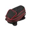 DEGNER Magnetic Tank Bag for Black with Red Piping NB-127 Motorcycles,