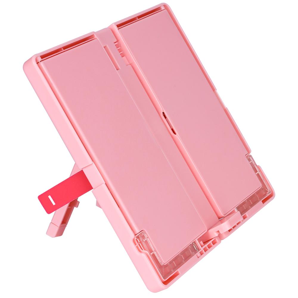 Tenwin blyantboks og sammenleggbar lesebokhylle 2-i-1 multifunksjons pennetui med to lag bærbart