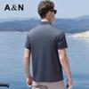 Triacetic acid Mulberry Silk Lapel Short-Sleeved Polo Shirt for Men