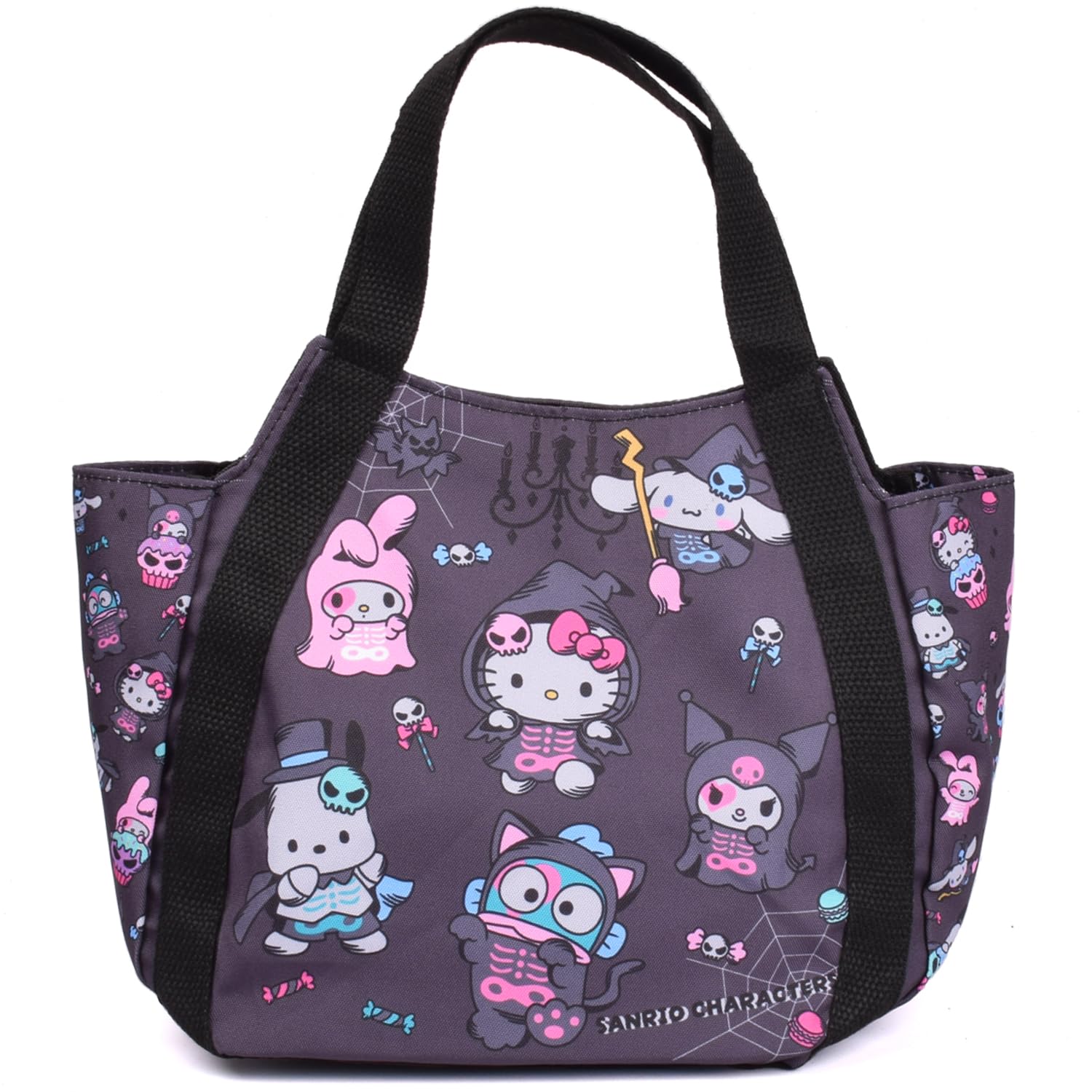 

Hello Kitty Kuromi Cinnamoroll My Melody Mini Tote Bag Small Wide Gusset Mini Bag Tote Handbag Sanrio Goods [Lelotte] Women s (Персонажі Sanrio)